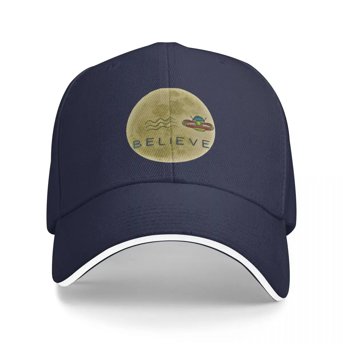 Copy of Perfect gift for the UFO buff. A simple design on T-shirts, mugs, magnets, buttons... Cap Baseball Cap