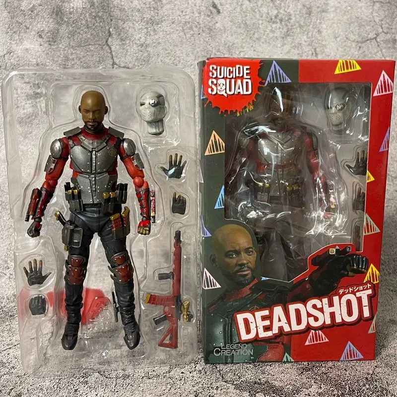 Figura de acción de 6 pulgadas de Deadshot de Suicide Squad: Task Force X, Will Smith, modelo coleccionable, juguete, adorno de escritorio, regalo de cumpleaños para niños