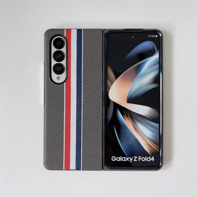 Good Leather Phone Cases For Samsung Galaxy Z Fold5 Fold4 Case All-Inclusive Drop-Resistant Protective Z Fold 5 4 Cover Hot Sale