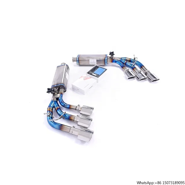 

Blue Finish Titanium Exhaust Muffler Catback with Excellent Fitment for G500 G63