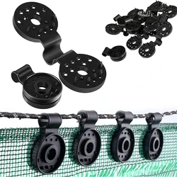 50 PCS Shade Cloth Plastic Clips Round Plastic Black Clips for Sun Shade Net Anti Bird Garden Shade Netting Shade Fabric
