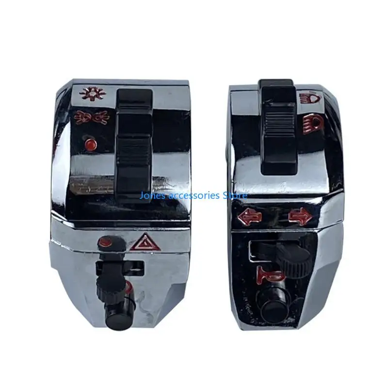 مفاتيح تحويل الألومنيوم W8KD للدراجات النارية، مفاتيح الدراجات النارية الأنيقة، مفاتيح المقود، تركيب بسيط للدراجة