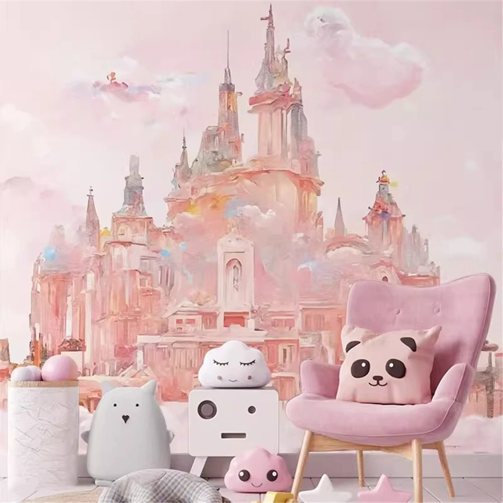 custom Fantasy castle photo murals Wall paper 3D Mural Wallpaper Painting European Living Room Sofa Bedroom Stickers home decor