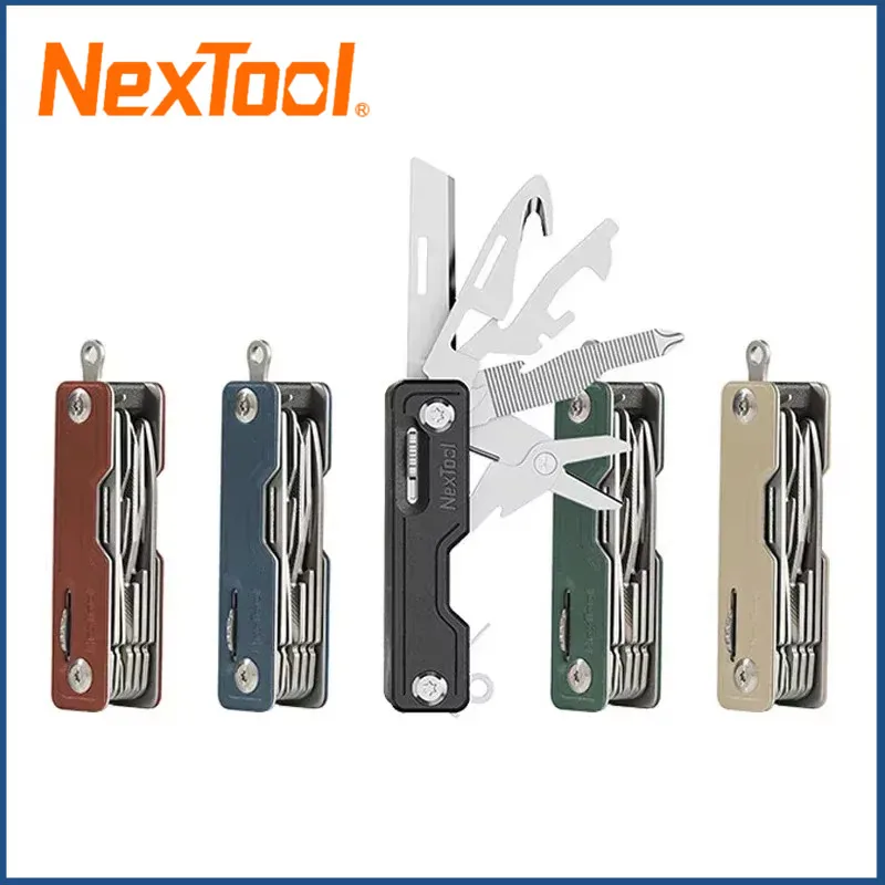 Nextool 10 in 1 Multi Tools Mini Multifunction Folding Knife Scissors Screwdriver Fruit Camp Tool Outdoor Survive Sharp Cutter