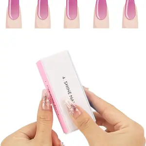 Block Pink nails for manicure and pedicure, nail care, sponge, enamel accessories, tools 6 Main Sales Kit Conversation Car Hybrid - №4