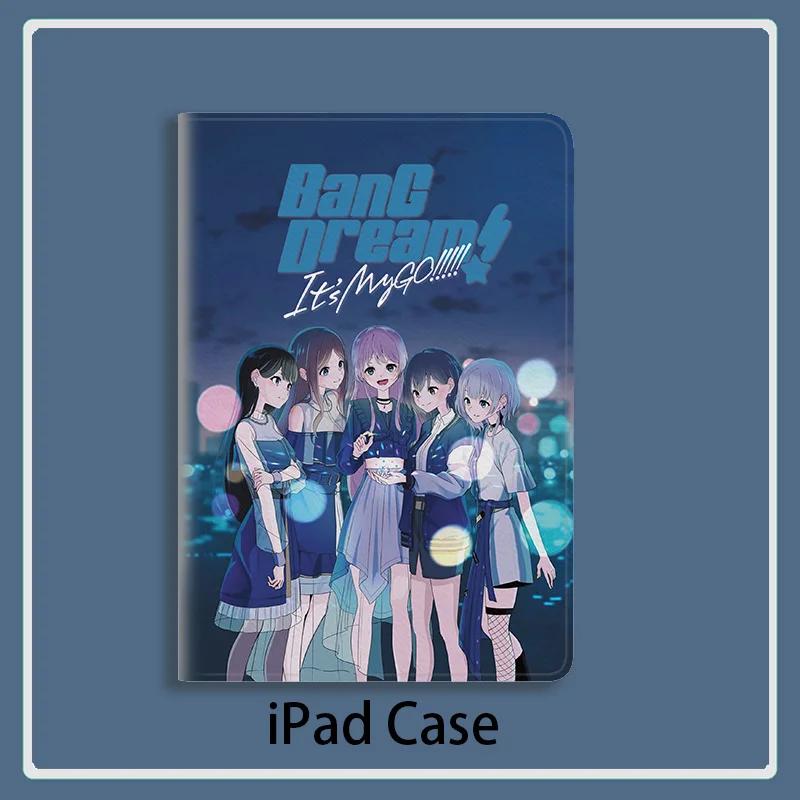 BanG Dream! It's MyGO Anime Cover Case For iPad 10.2 8th 9th 10th Air 2 3 4 Mini 1 2 3 5 6 Case Luxury Silicone iPad Pro 11 10.9