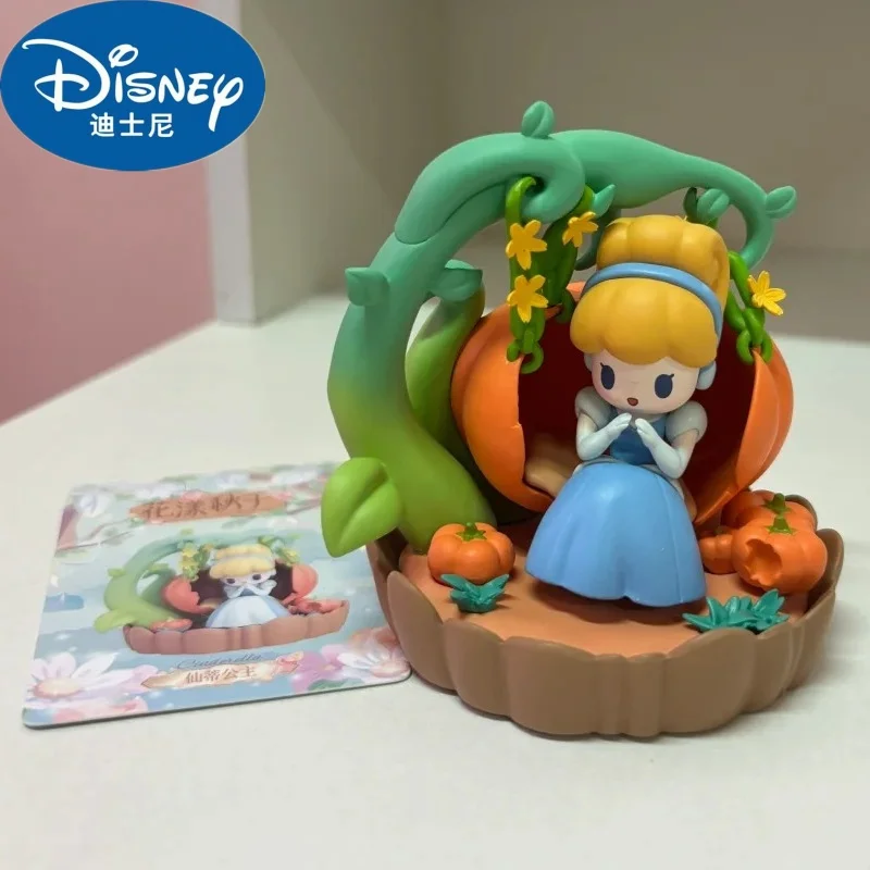 

In Stock Genuine Disney Princess Tea Cup Sweetheart Flower Yang Swing Series Blind Box Handheld Peripheral Collection Toys Gift