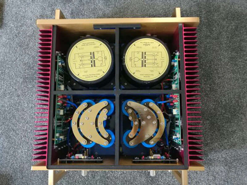 Replica Schweizer DarTZeel NHB-368 verstärker ohne feedback BLT brücke ausgewogene 360*2 HIFI post bühne power verstärker Klasse A