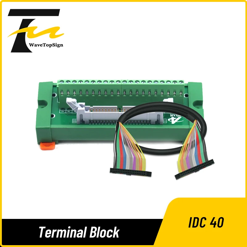 

wavetopsign Idc40 Terminal Block Breakout Board Idc40 Connector Plc Relay Adapter Idc40 Breakout Board Idc40 Data Cable