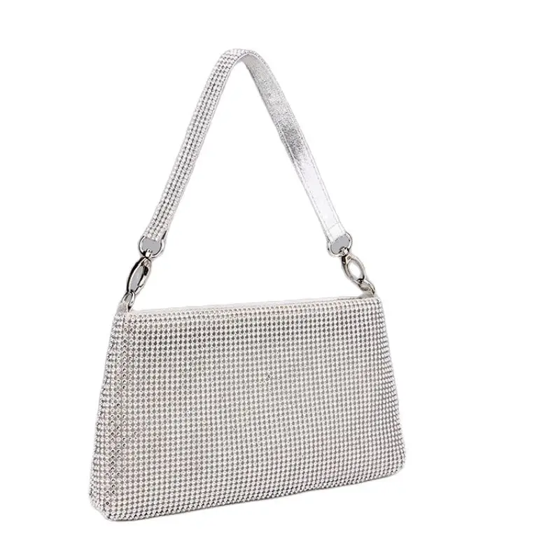 

High End Flaring Handbag Shiny Rhinestone Shoulder Bag Lady's Party Dancing Ball Bag Gift For Girlfriends