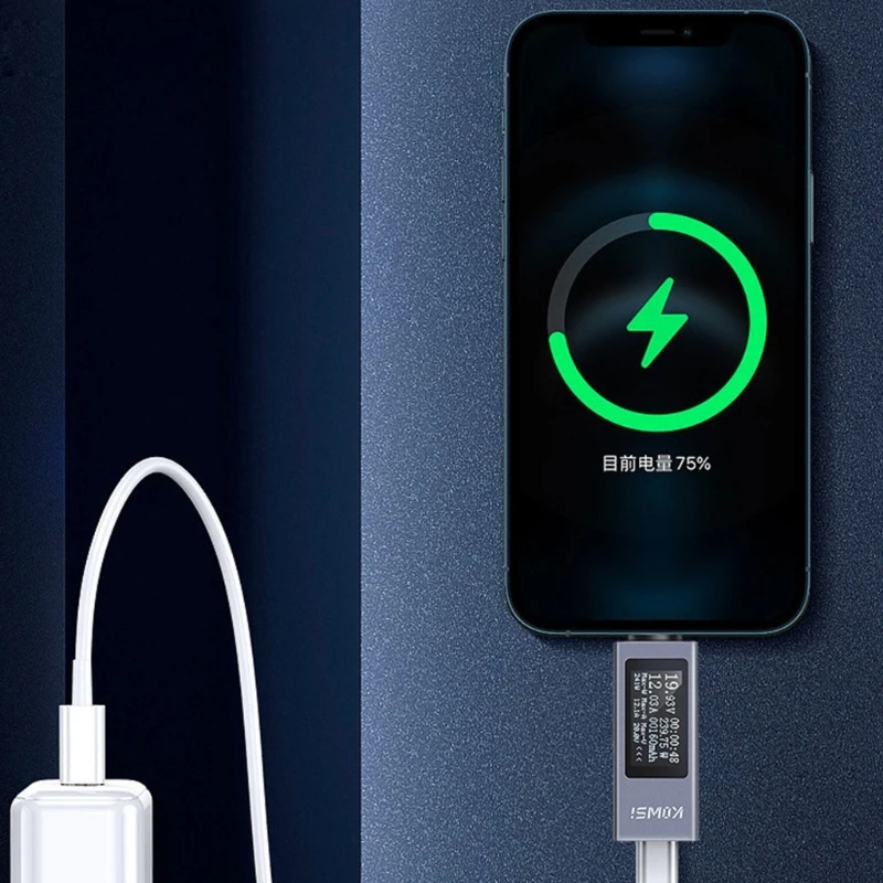 KOWSI USB C Meter Voltage Current Tester USB Checker USB Mobile Phone Charging Detector USB C Voltmeter Ammeter Drop Shipping image 3