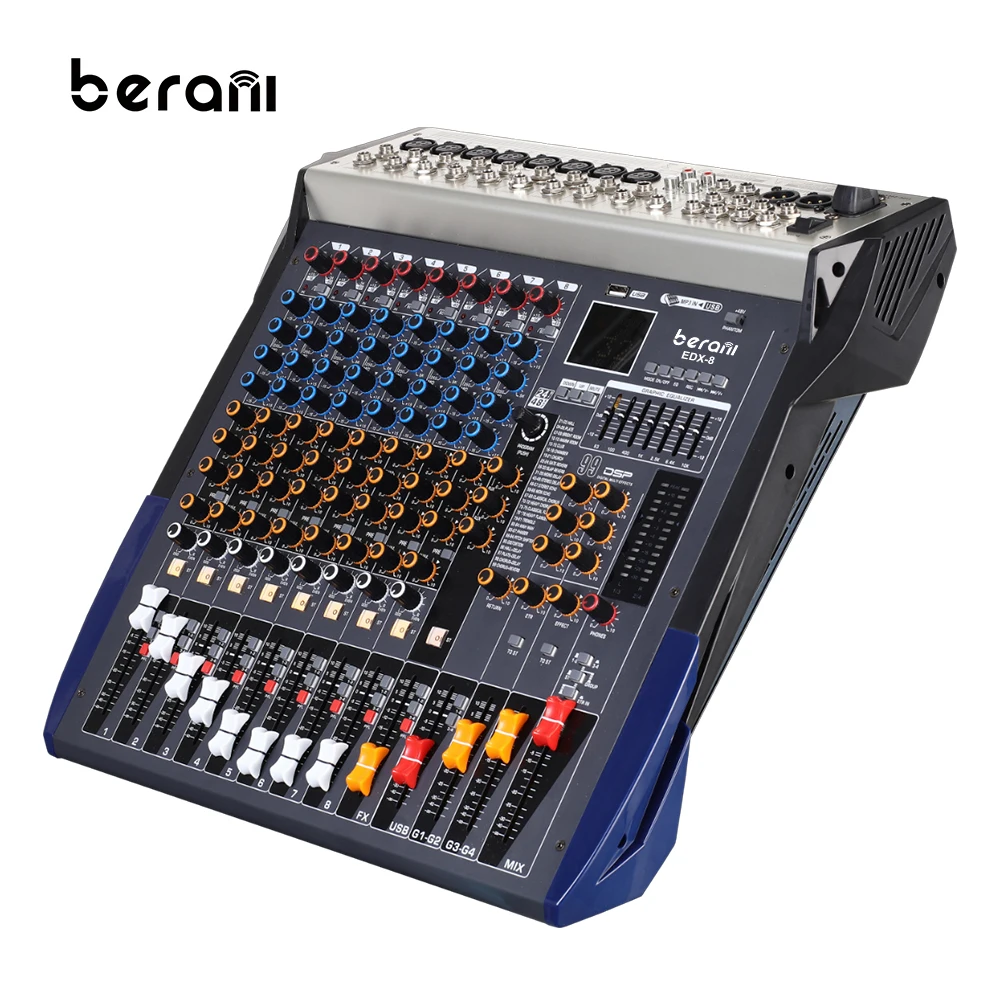 

Berani EDX-8 Best Price 8 Channel Audio Sound Cards & Mixers Live