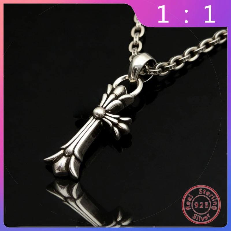 

Новинка 2026: Модное универсальное ретро-колье из тайского серебра S925 в стиле хип-хоп/панк, в подарок