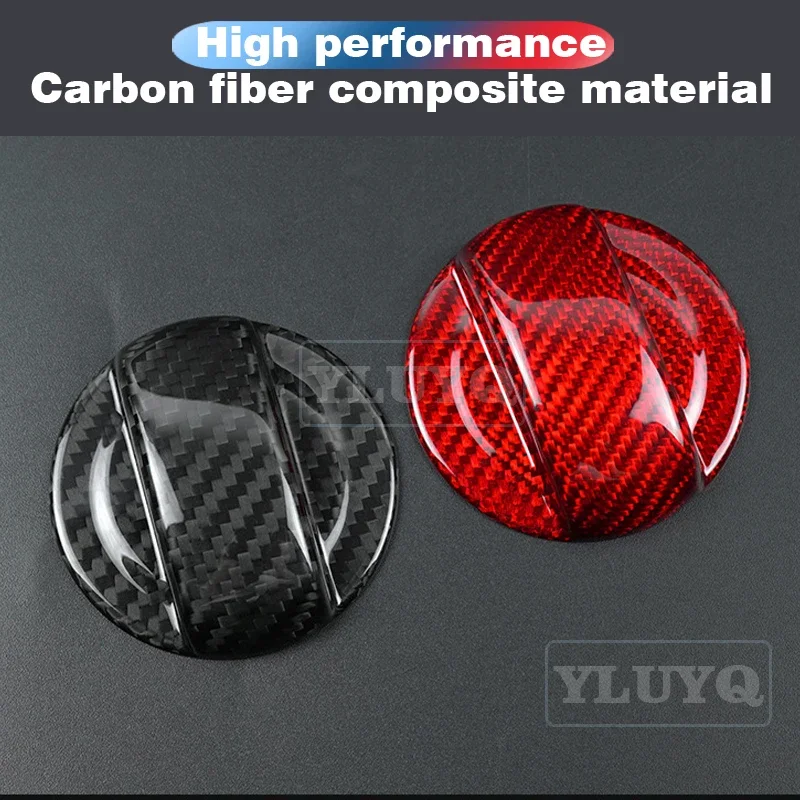 

For Volkswagen Golf TAYRON Tiguan Touron Touareg Magotan Real Hard Carbon Fiber Car inner Fuel Tank Cover Accessories Stickers