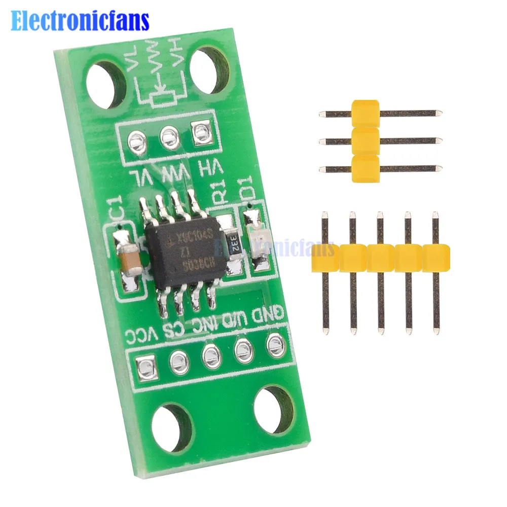 X9C103 DC3V-5V X9C103S DC5V-12V Digital Potentiometer Board Module 10K 100K Span Potentiometer Diy Kit Electronic PCB Board