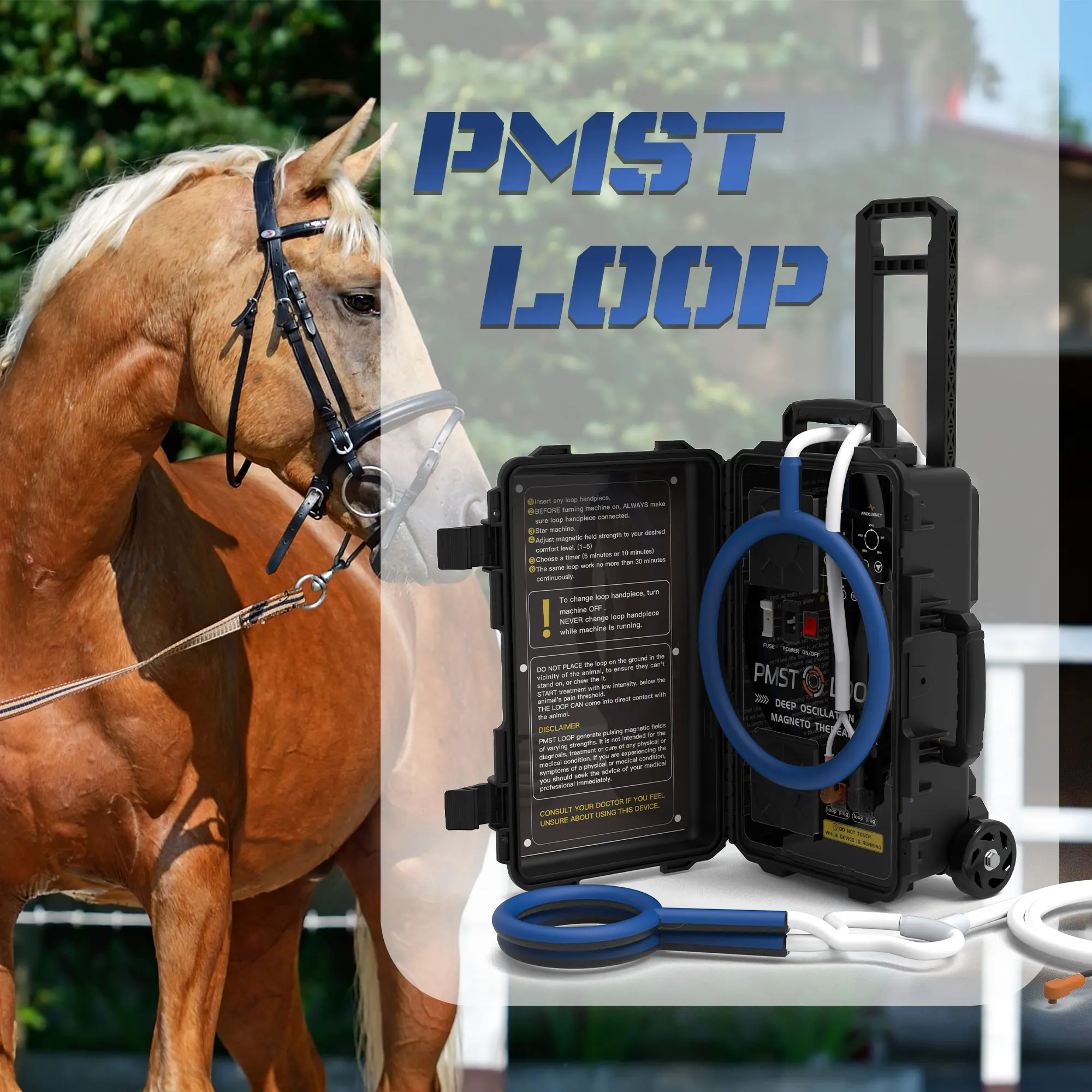 

PMST Loop For Equine PEMF For Hoof Pain And Injury Horse Rehabilitation Machine