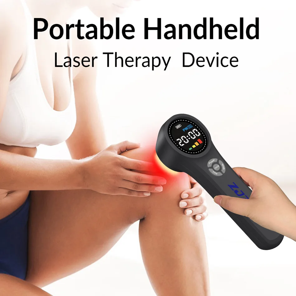 At Home Cold Laser Therapy Device for Sale 4X980nm 4X810nm 16X660nm 24 Diodes 1760mW for Pain Relief Tissue Repair Great as Gift