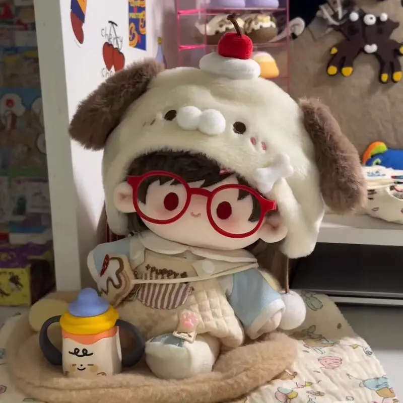 Only Clothes Cute 20cm Plush Doll Clothes Set Puppy Themed Soft Outfit For Cotton Stuffed Doll Decoration Girl'S Birthday Gift