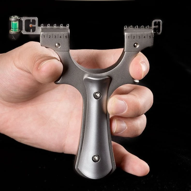 Stainless Steel High-precision Infrared Laser Slingshot Flat Rubber Band The King of Outdoor Hunting Tools Feel Hunting Tools
