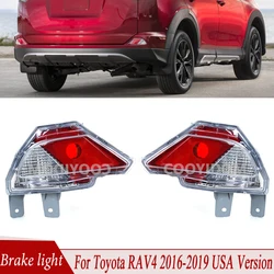 Rear Bumper Reflector Stop Light For Toyota RAV4 2016 2017 2018 2019 US Version Fog Light Brake Lamp Parking Warning Lamp