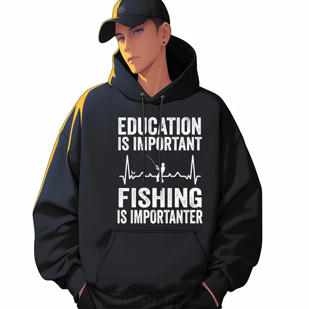 

Education is Important Fishing is Importanter Heartbeat Black Shirt Graphic Tees New In Tops & Tees Halloween