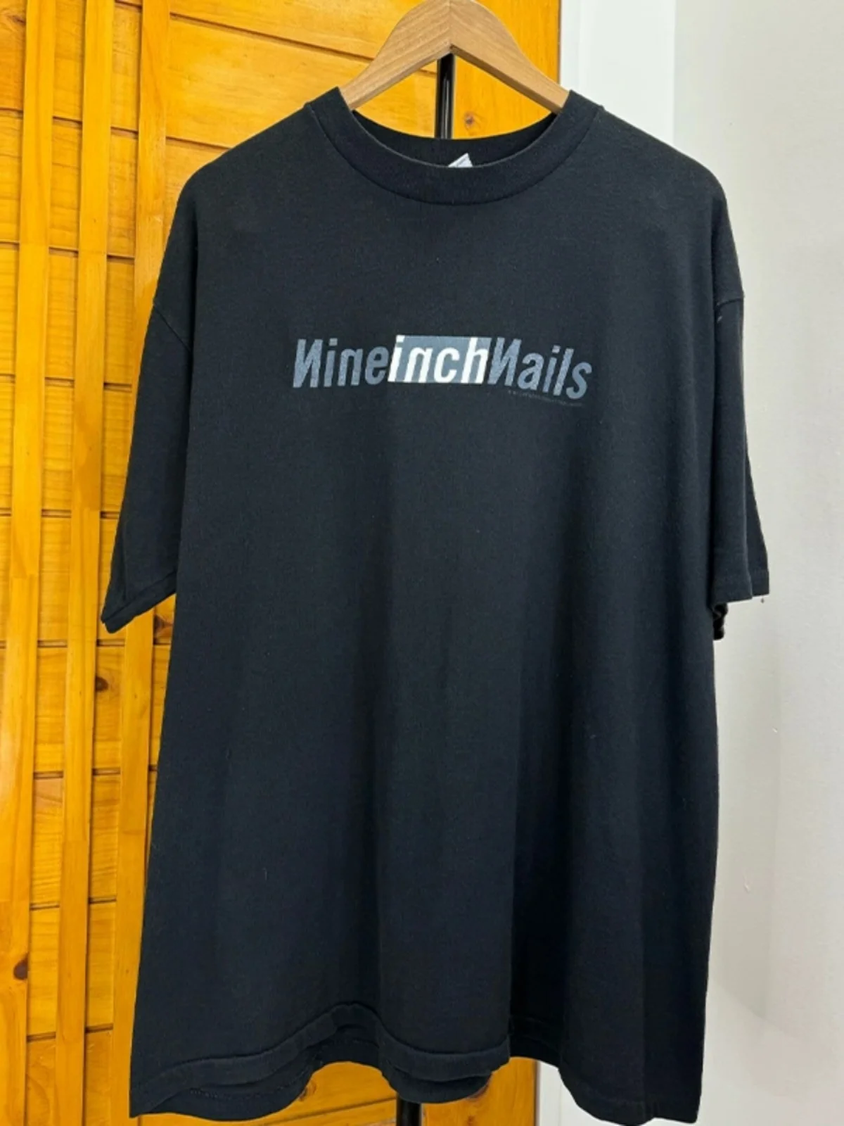 Nine Inch Nails Band Hiphop Simple High-End Short Sleeve Unisex Rock T-shirt Cotton Youth Popular Loose Fit round Neck Print
