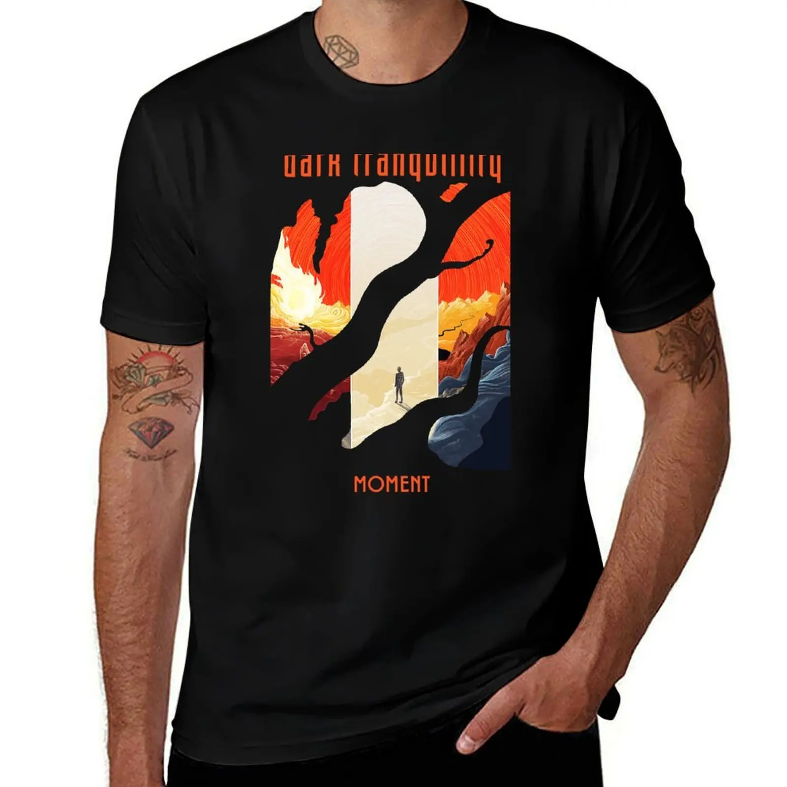 T-shirt Dark Tranquillity DT6 moment, T-shirt au design imprimé simple
