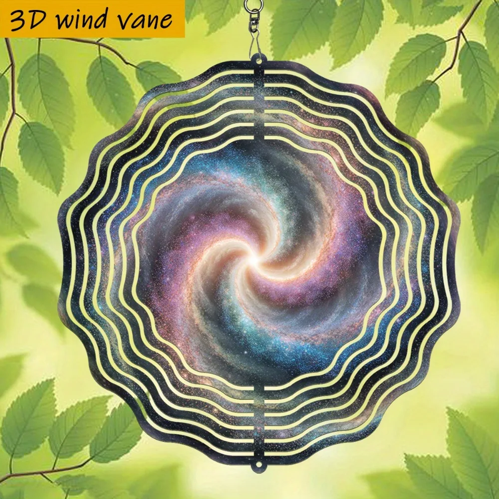 

Galaxy Swirl Spinner Wind Catcher 10in Hanging Decor for Outdoor Garden No Electricity Required 360 Rotation