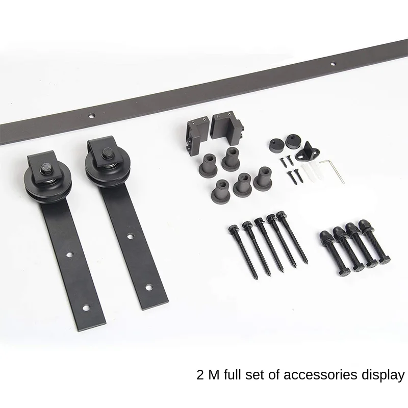 

180CM/6FT Barn Door Rail Pulley Accessories Sliding Door Silent Sliding Door Hardware Sliding Door Sliding Rail Partition Door