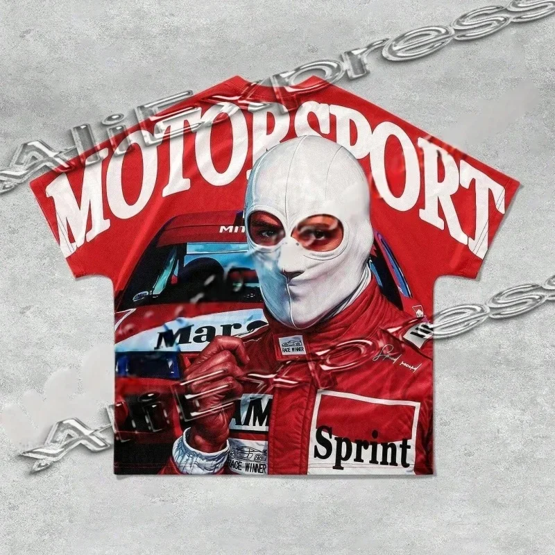 

Лето 2025 г., мужские повседневные футболки с круглым вырезом и графикой с надписью и портретом, мужские и женские спортивные футболки с короткими рукавами, дышащие топы