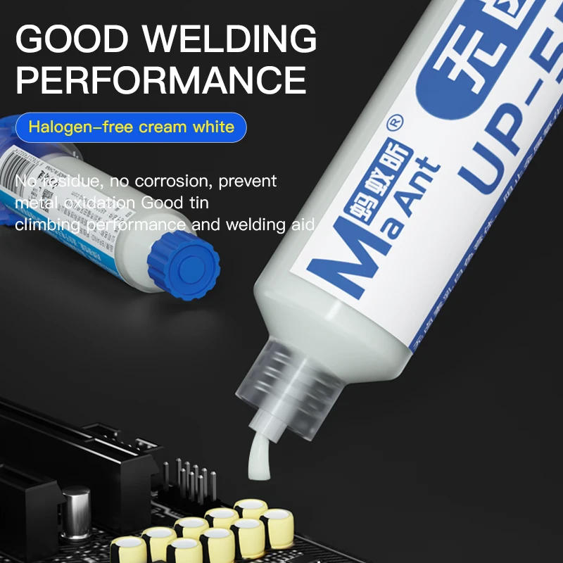 2Pcs MaAnt  Halogen-Free BGA PCB No-Clean Solder Paste Insulation Welding Advanced Oil Flux Grease SMD Soldering Repair Paste