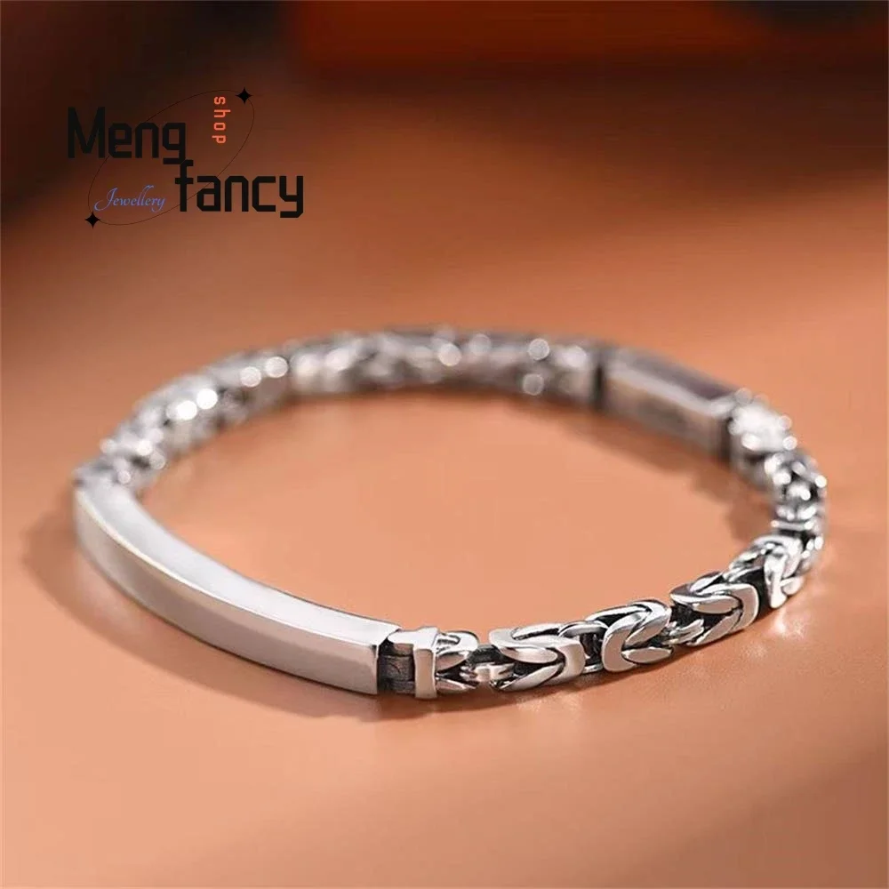 

New Men's Peace Grain Simple Elegant High-grade Bracelet Fashion Niche Design Sense Retro Luxury Quality Jewelry Holiday Gifts