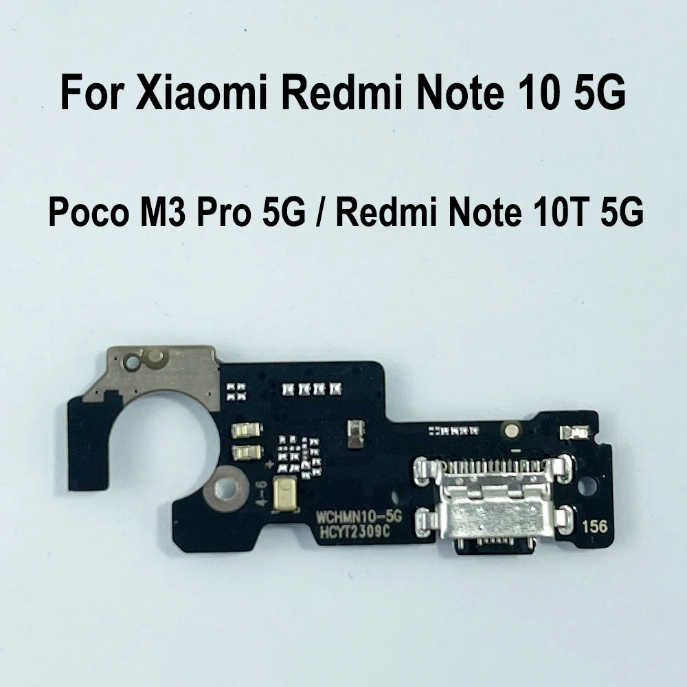 Gefensi USB Charging Port Board Flex Cable Connector For Xiaomi Redmi Note 10 5G / Poco M3 Pro 5G / Redmi Note 10T 5G