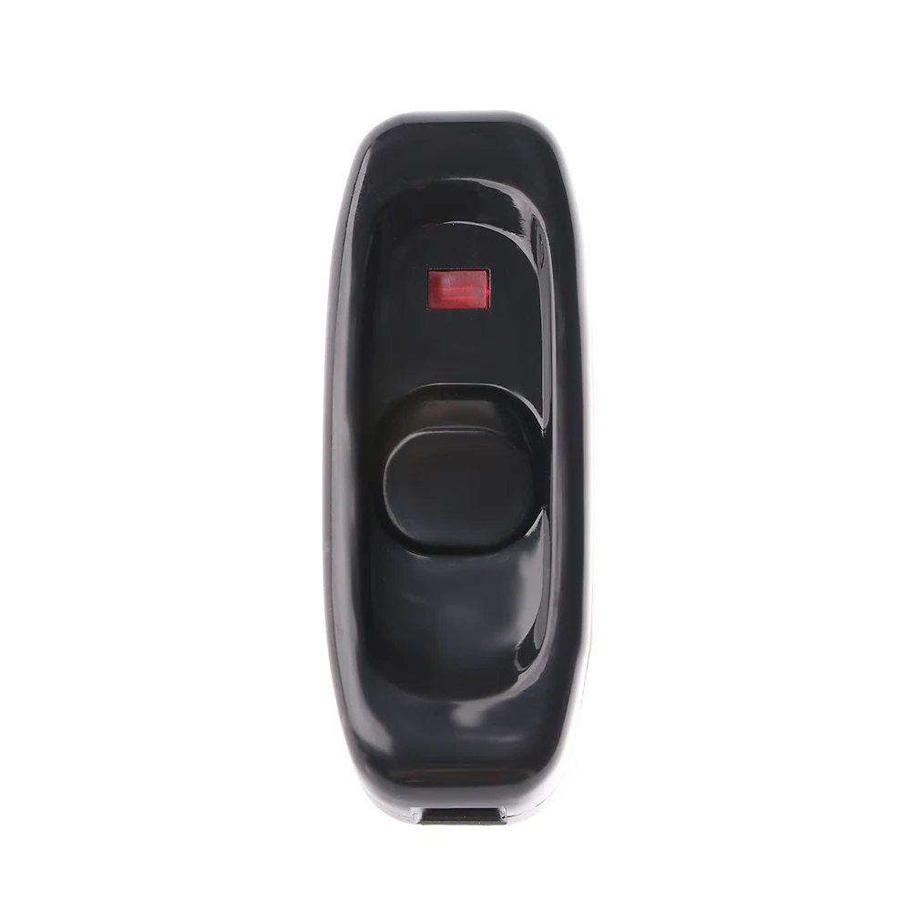 

Button Appliance 10A Desk Light Table Lamp on/Off Indicator Inline LED Cord Switch