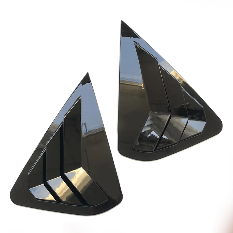 

1 Pair Gloss Black Rear Side Vent Window Scoop Louver Cover Trim Fit for Nissan Altima Sedan 2013-2018