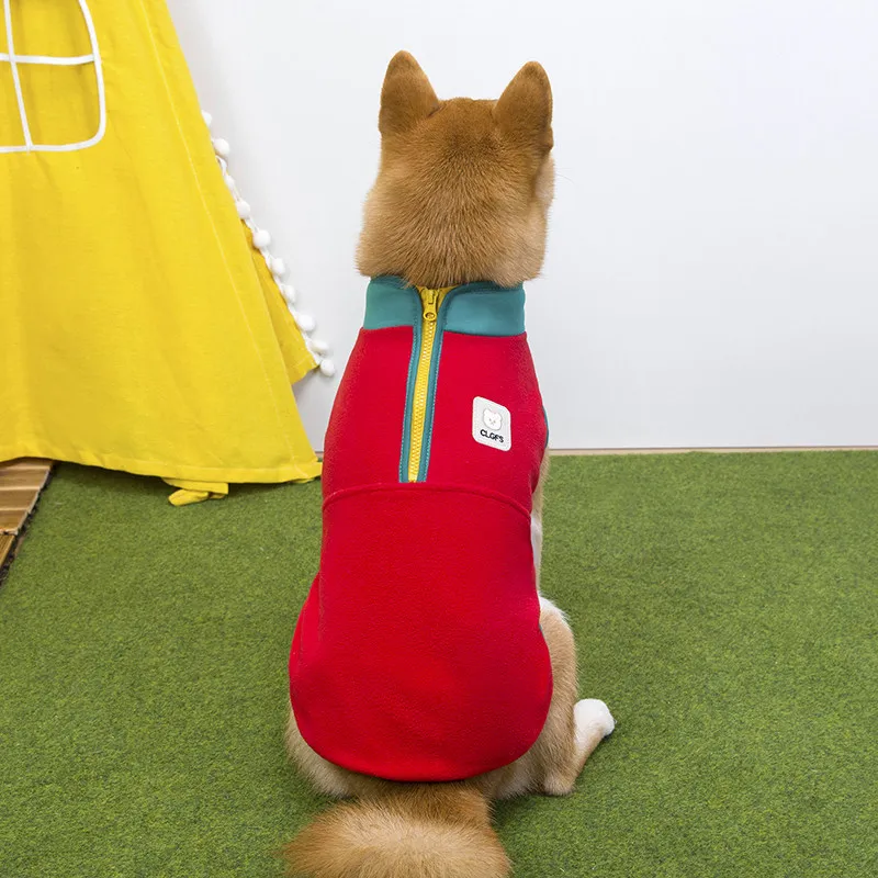 Dog Clothes Autumn and Winter Clothing Warm Fleece Vest Pets Medium and Large Dogs