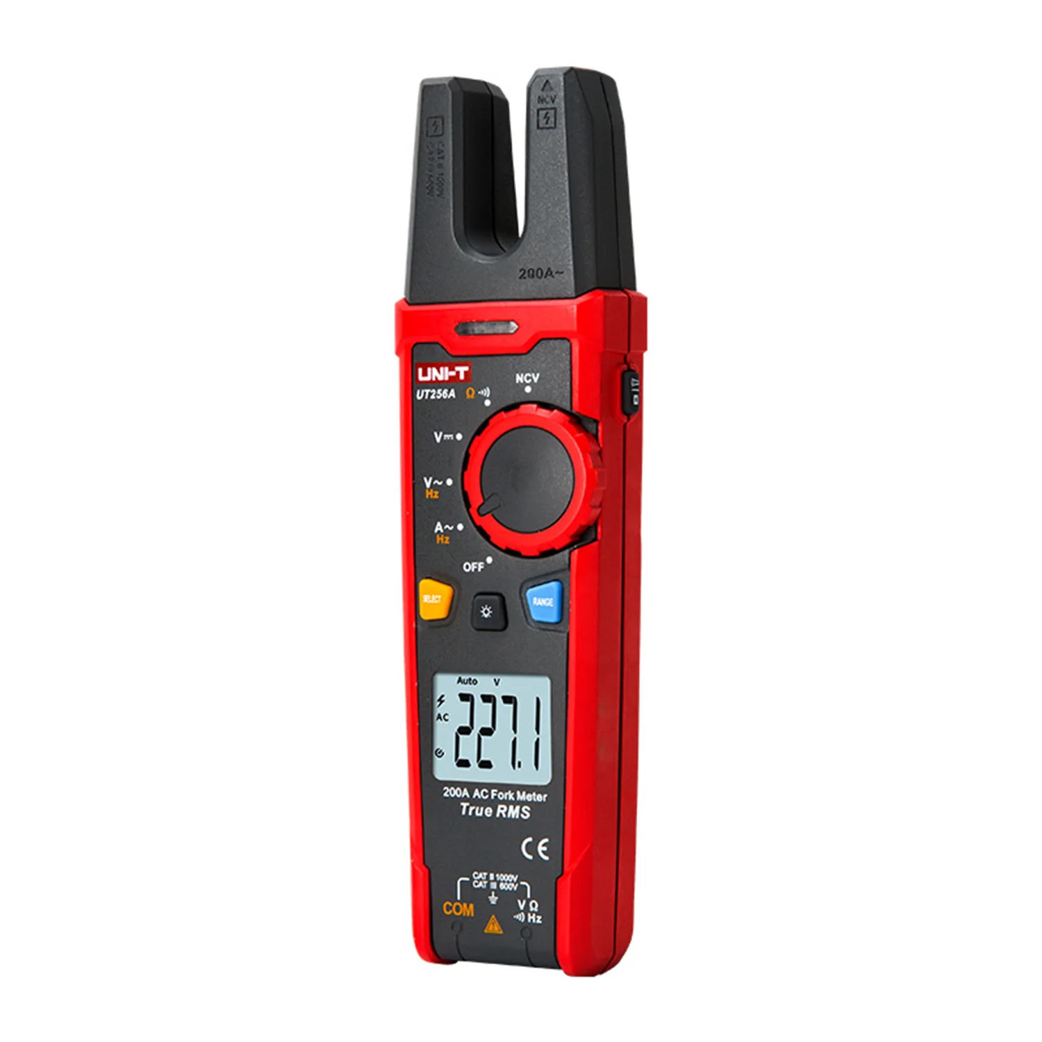 UNI-T UT256A Pinza amperometrica digitale Vero RMS Misuratori a forcella Pinze di corrente CA Amperometro Forcella Voltmetro Condensatore Tester di frequenza