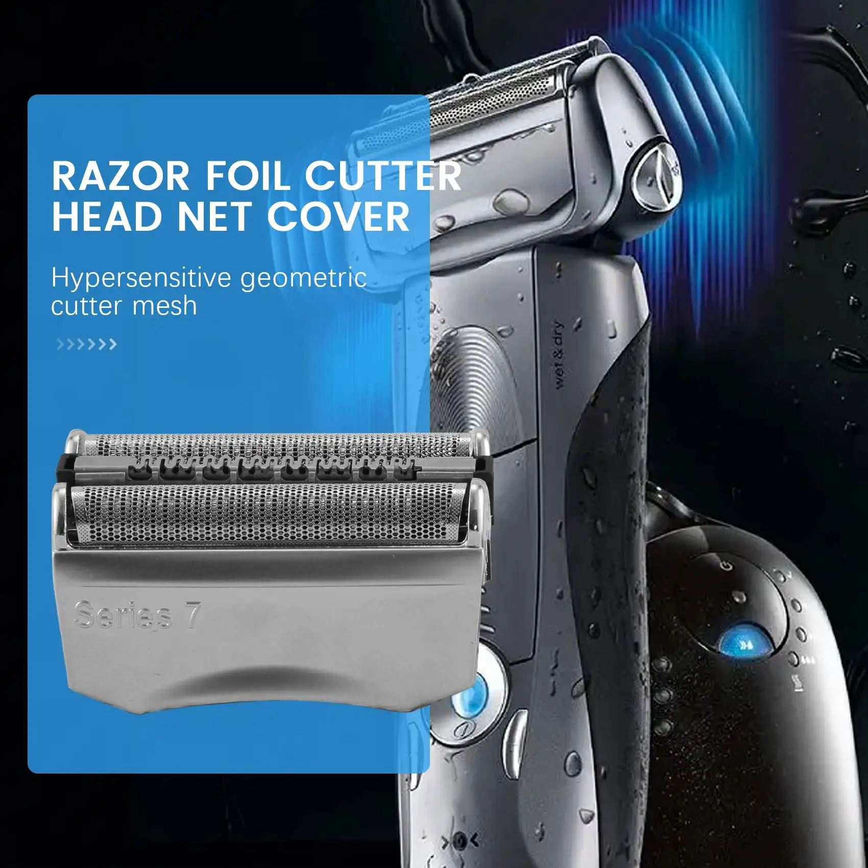 A84G-70S Foil & Cutter Shaver Replacement Part For Braun Series 7 70S Shaver Foil Cartridge Cassette Head