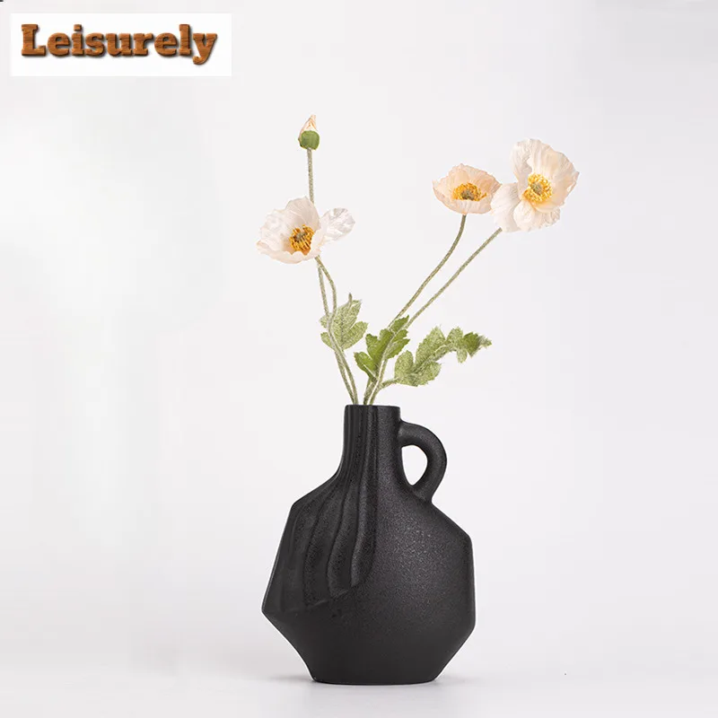 

1PC Running Water Line Ceramic Vase Creative Flower Arrangement Container For Kitchen Living Bedroom Home Decoration Ornament