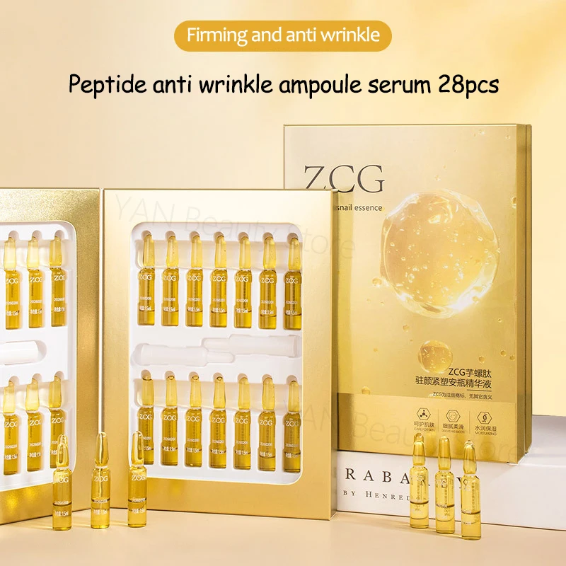 Peptide Anti Rimpel Aging Ampul Ginseng Extract Serum Pro Xylane Verstevigende Essence Collageen Hyaluronzuur Huidverzorgingsproducten