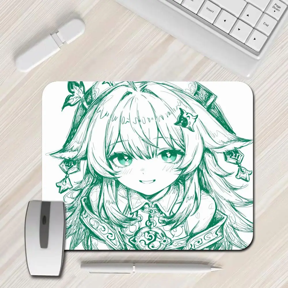 Anime Honkai Star Rail Cipher Mouse Pad Line art girls Keyboard Pad Laptop Computer Speed Desktop Mat Gaming Acessories Mousepad