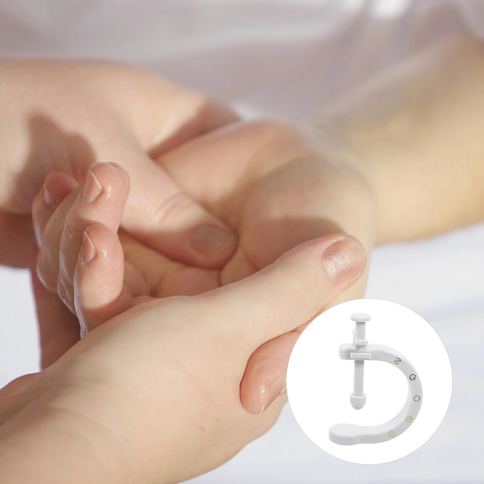 

1 шт., акупунктурный точечный массажер, инструмент для массажа ладоней и ног, эргономичное портативное прочное ручное устройство для облегчения тела для домашнего использования в путешествиях