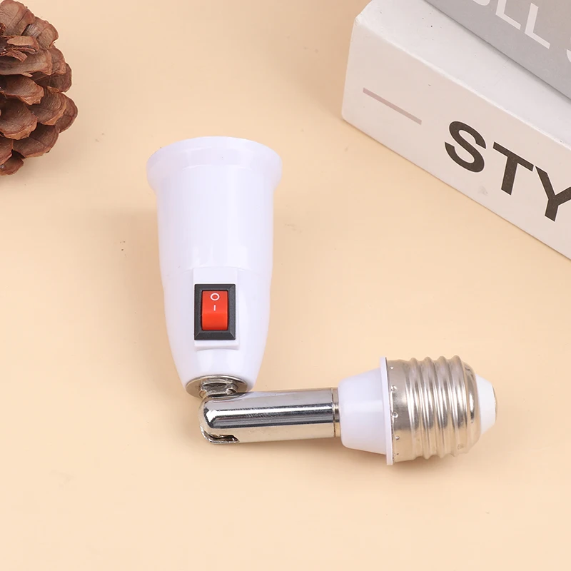 ✰✪E27 To E27 LED Light Bulb Lamp Holder With Switch Flexible Extension Adapter Socket Extend Adapter Converter Wall Base Holder