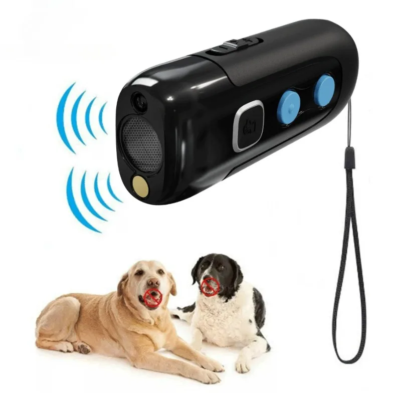 Multifunctional Ultrasonic Dog Repeller High Power Laser Training Supplies Lighting Infrared Protection Portable Stop Barking