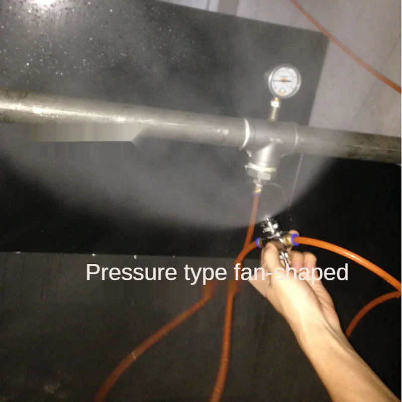 

Adjustable 1/4 "stainless steel air atomizing nozzle, part for misting, spraying of two fluids, gas and water