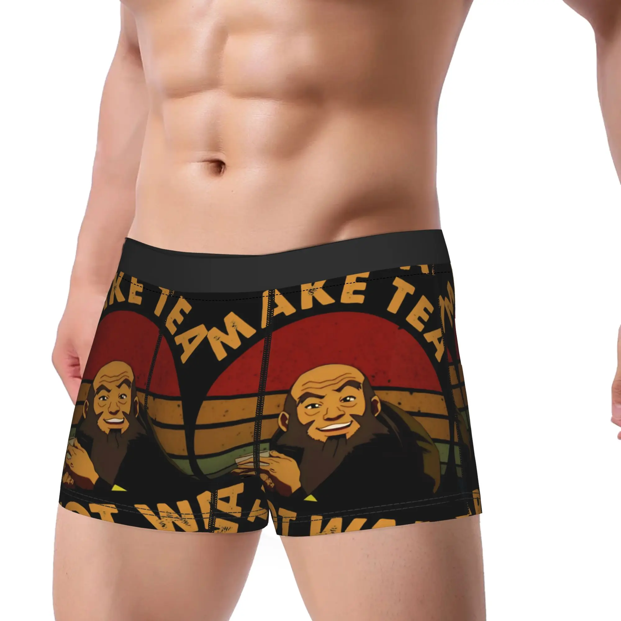 The Last Airbender Avatars Uncle Iroh Make Tea Not War Underwear  Trunk Trenky Men's Panties Comfortable Boxer Brief Gift Idea