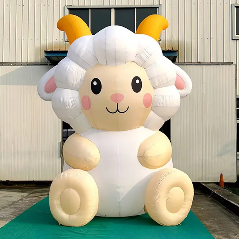 

Inflatable sheep dolls, animal-themed air models, with blowers, outdoor square activity decoration props