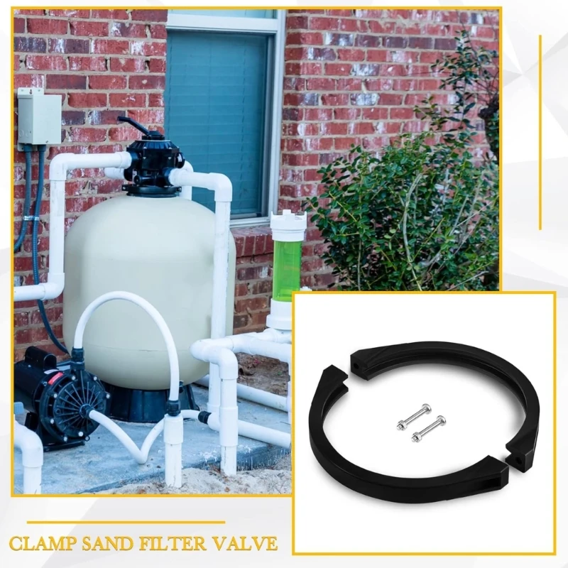 Pool Seals Inground Pool Part Pool Lid Replacement Flange Valves Clamp Pool Repair for S210T 918D