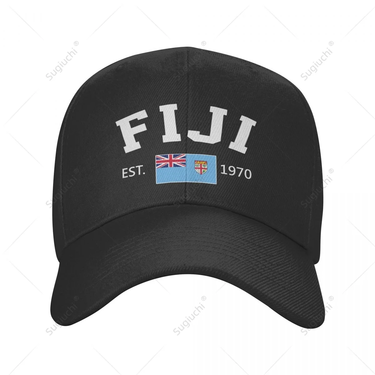 Unisex Baseball Cap FIJI EST.1970 Independence Day Wild Sun Shade Peaked Adjustable Outdoor Caps for Men Women