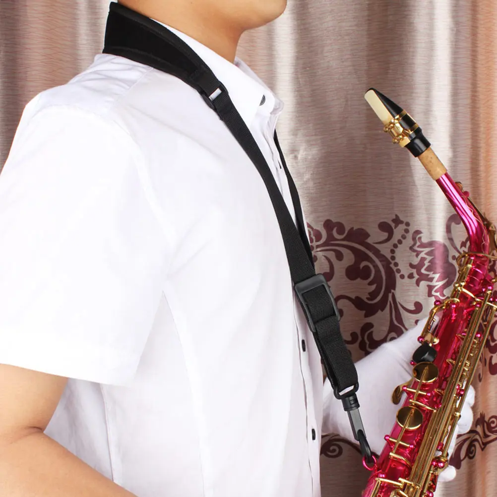 

Saxophone Strap Adjustable Cotton Belt for Alto Tenor Shoulder Neck Straps Accessories Sax Harness Tool Supply